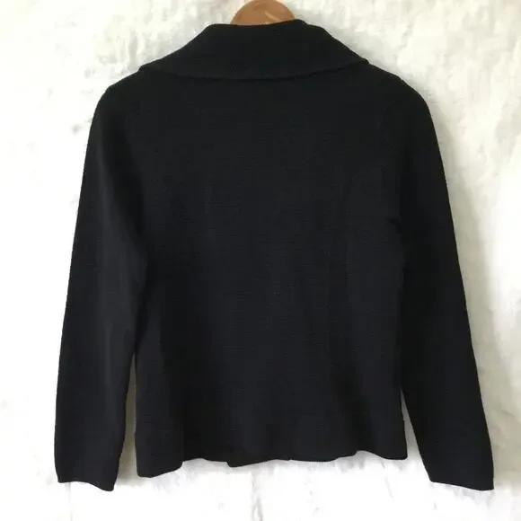 Chico's Black Gold Zip Up Jacket - Picture 6 of 13